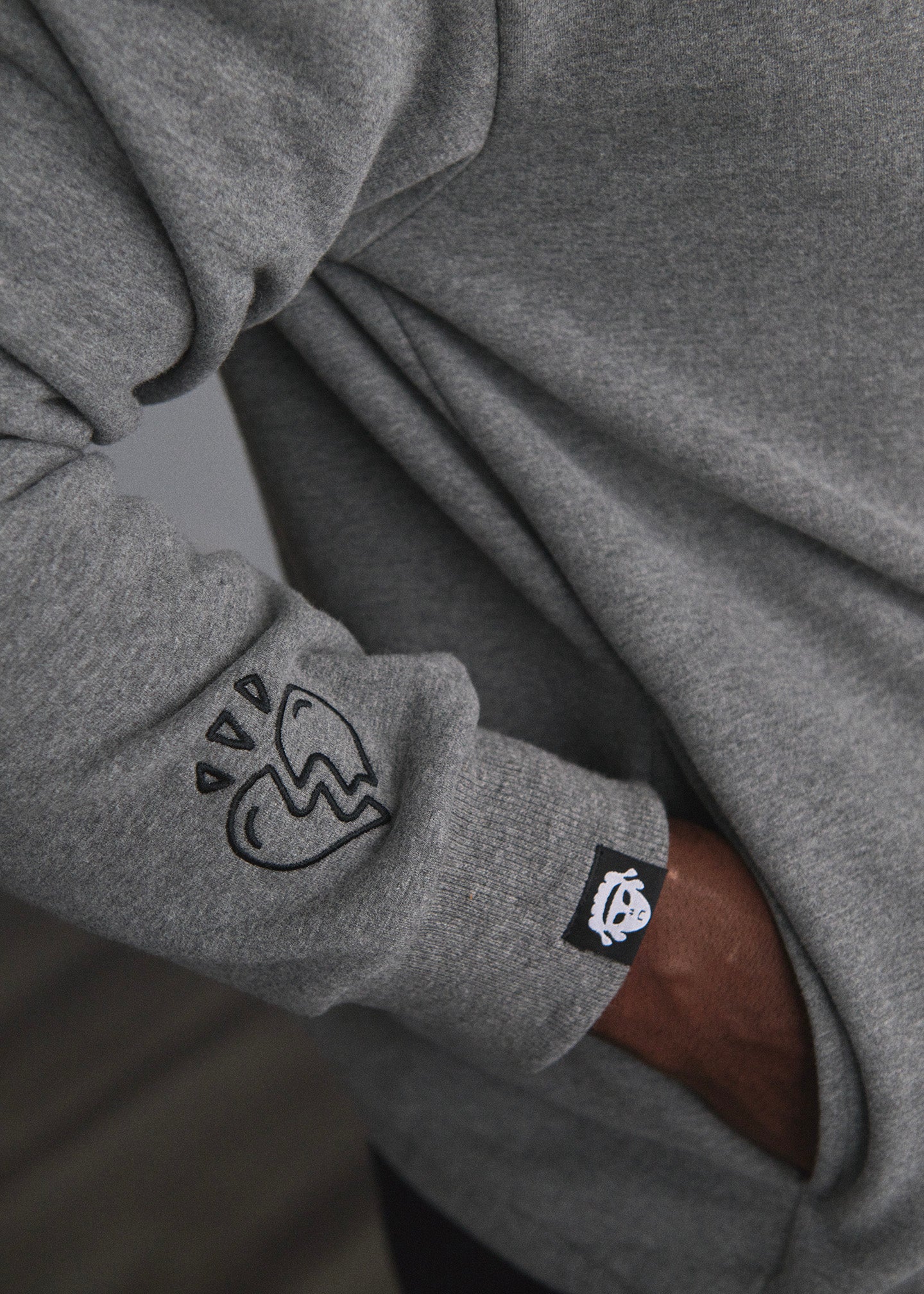 Triple O Puff Print Hoodie Gray – Odd One Out Alien