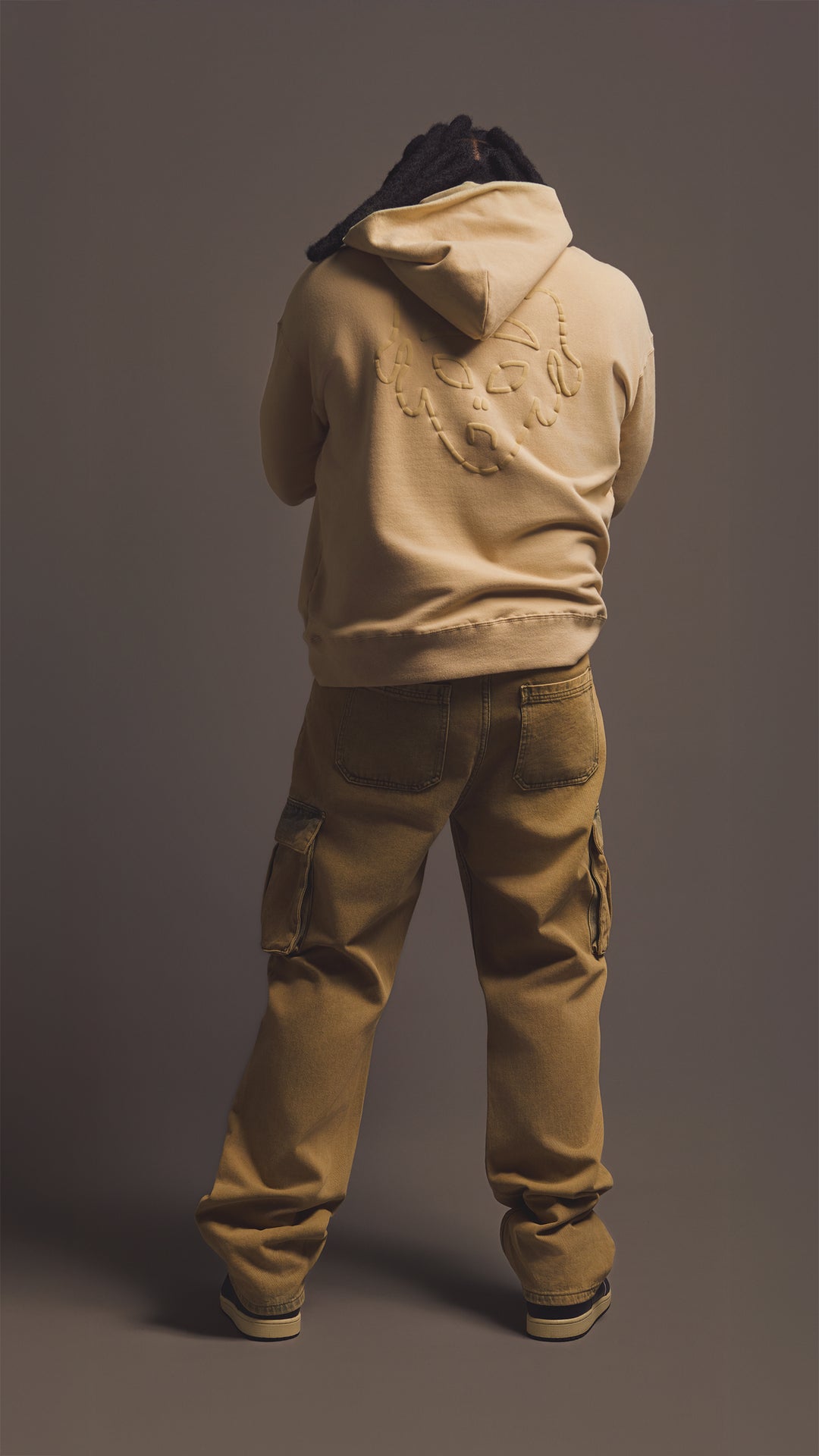 Triple O Puff Print Hoodie Mocha